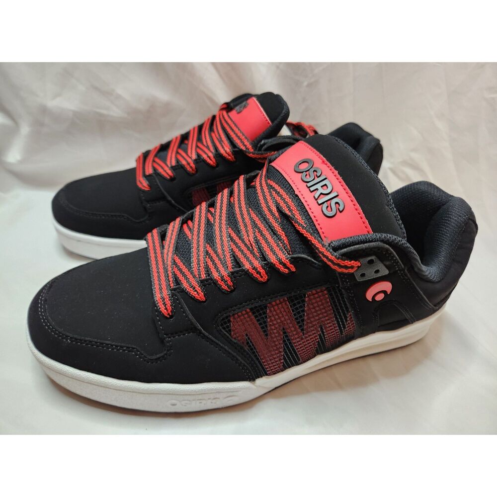 Osiris Pixel Skate Shoes Men’s 12 Black White Red